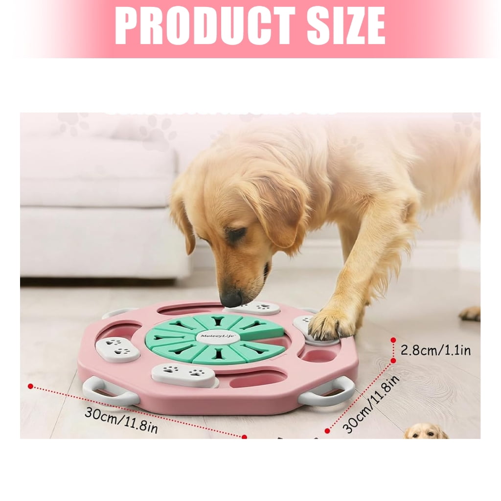Miiottaa Dog Puzzle Toy Dog Training Boredom Interactively Puzzle Feeding Toy Slow Food Tray Pet Feeding Supply
