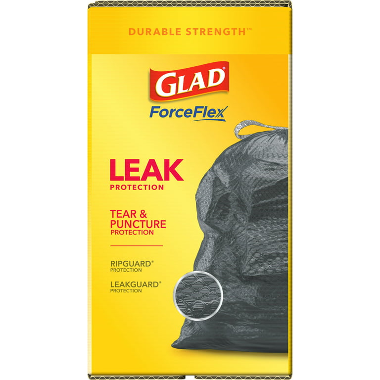 Glad ForceFlex Large Trash Bags, 30 Gallon, 40 Bags (Unscented