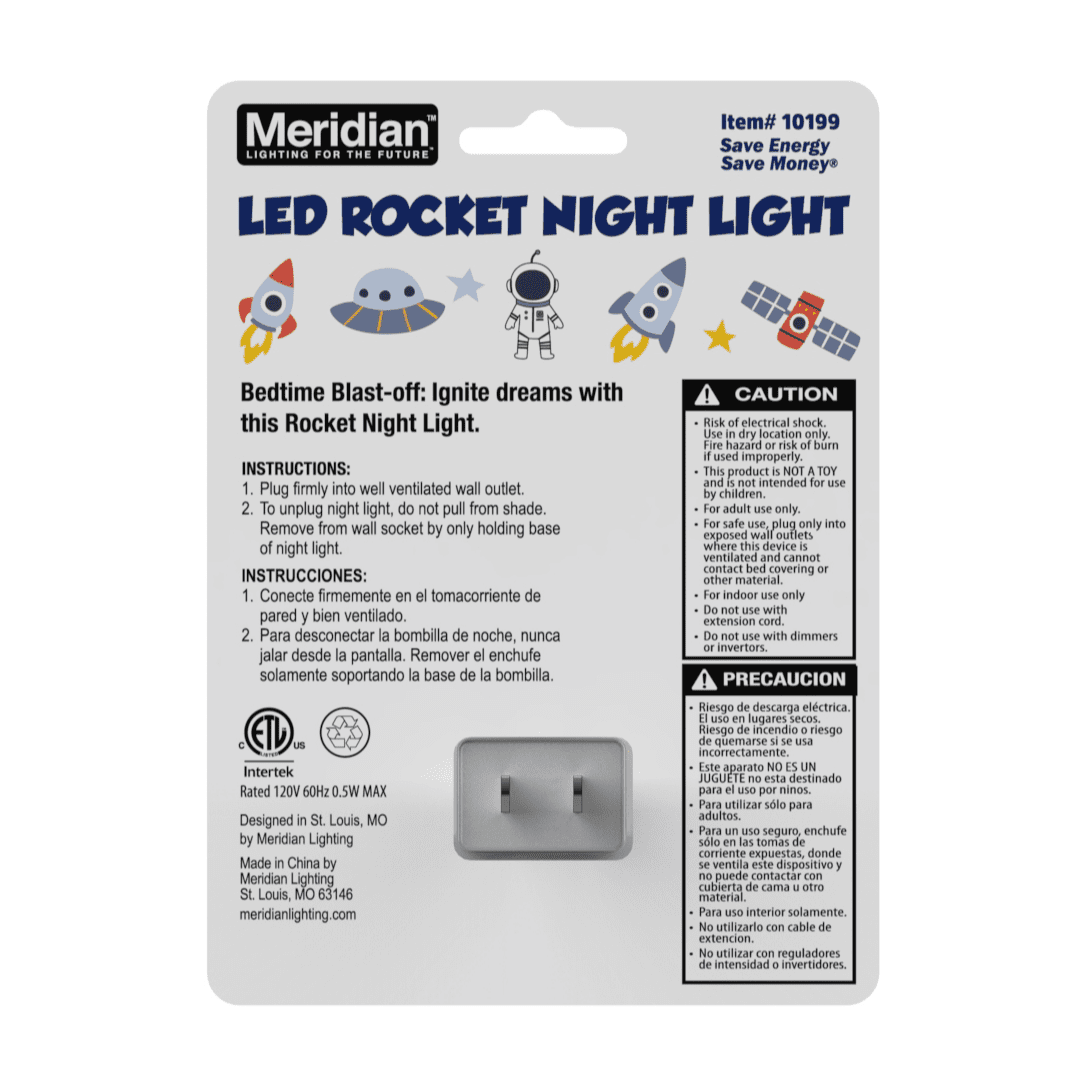 Meridian Lighting Rocket Night Light
