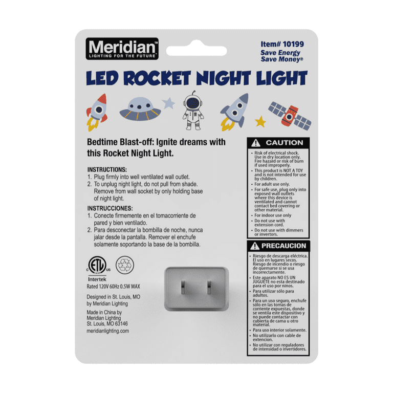 Meridian Lighting Rocket Night Light photo 7