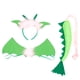 thumbnail image 1 of FELTECHELECTR 1 juego de accesorios para disfraz de dinosaurios, diadema con cola para fiesta temática de disfraces para niños, 1 of 6