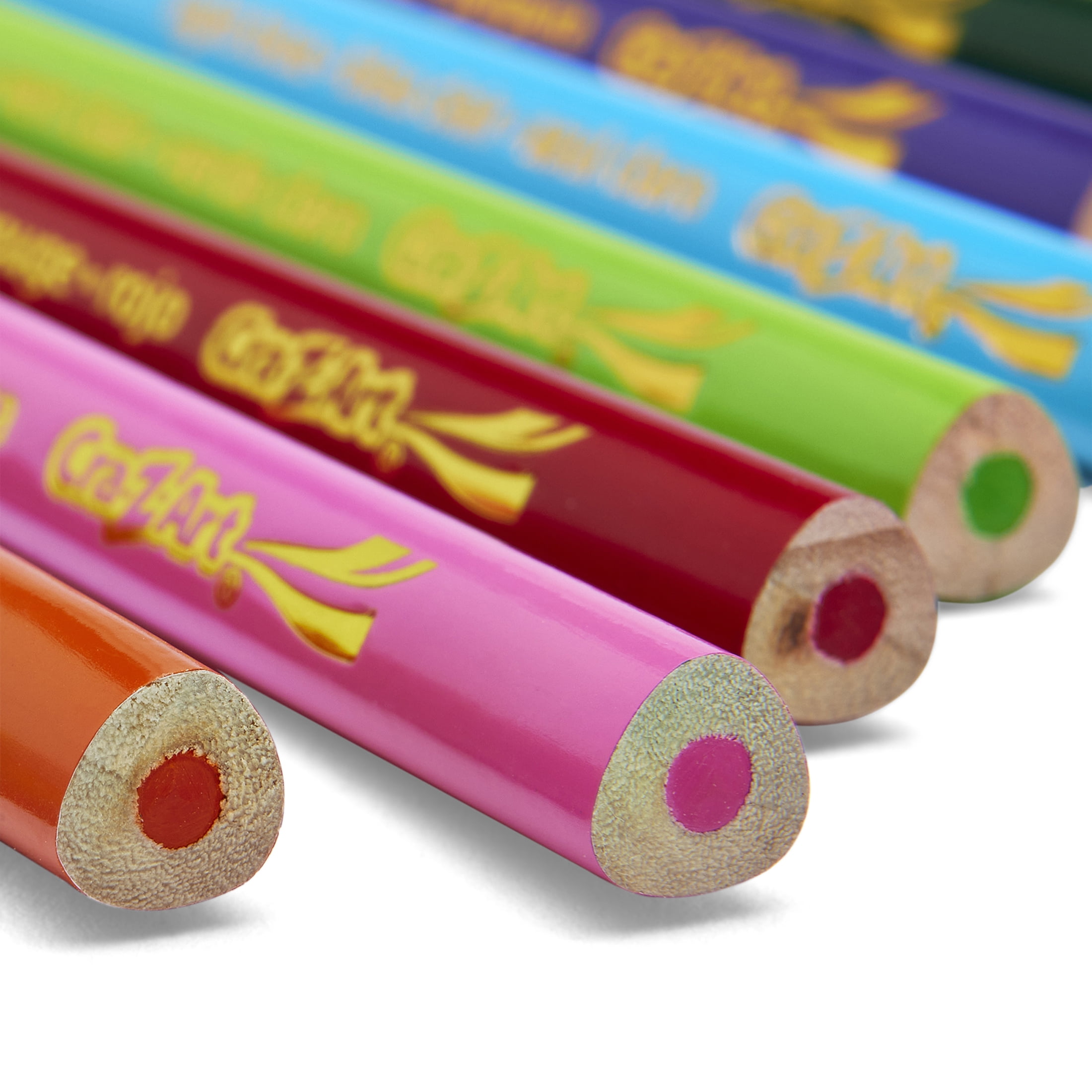 Cra-Z-Art Triangular Colored Pencils, 12 Vibrant Colors, Classroom Supplies, Ages 3 and up