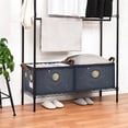 thumbnail image 3 of Yayeee Foldable Storage Basket for Shelves with Handles Waterproof Cloth Bins, Cat Planet, 3 of 7