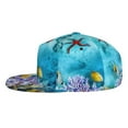 thumbnail image 3 of Gaeub Corals and Tropical Fish Flat Bill Snapback Hats Baseball Caps with Adjustable for Running Workouts and Outdoor Activities, 3 of 9