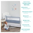 thumbnail image 5 of Regalo Extra Long Hideaway Metal Bedrail, Gray Baby/Toddler Safety Bed Rail, 5 of 10