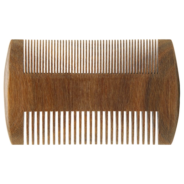 Peine Para Barba De Madera, Agarre Cómodo Peine Para Bigote Dientes Redondeados Para Uso Diario EOTVIA No