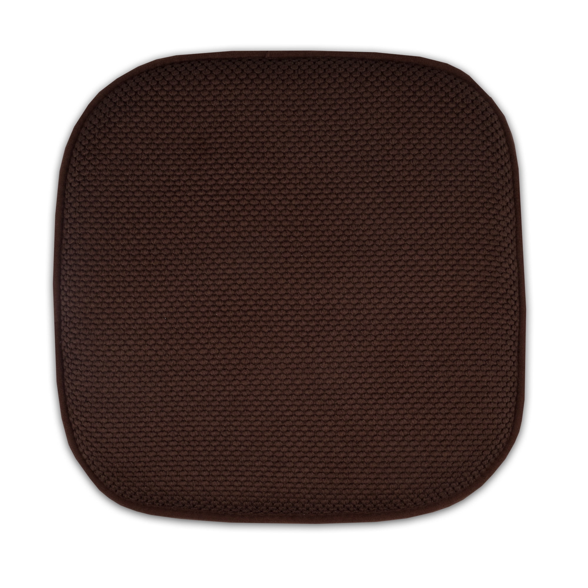 Sweet Home Collection Memory Foam Honeycomb Non-Slip Back Chair/Seat 16" x 16" Cushion Pad 4 Pack