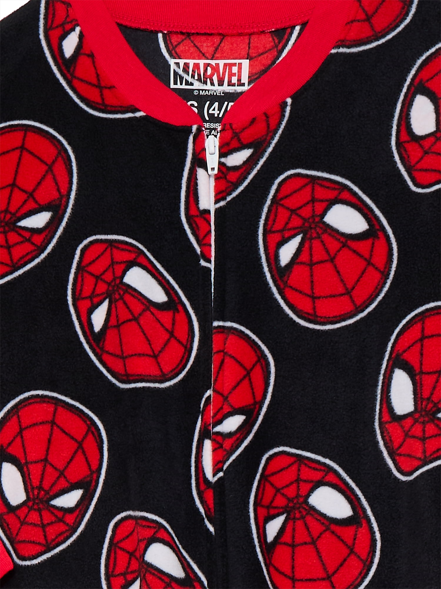 Spider-Man Kids Holiday Onesie Union Suit Pajamas, Sizes 4-12