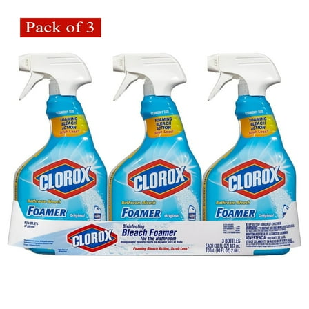 Clorox Bleach Foamer Bathroom Cleaner - Pack of 3