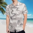 thumbnail image 5 of High Quality Hawaiian Shirts for Men Short Sleeve Aloha Beach Shirt Floral Summer Casual Button Down Shirts Blouses LLEHMX, 5 of 7