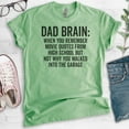 thumbnail image 2 of Dad Brain Shirt, Unisex Men's Shirt, Dad Shirt, Papa Shirt, Father Shirt, Father's Day Shirt, Heather Apple Green, Large, 2 of 6