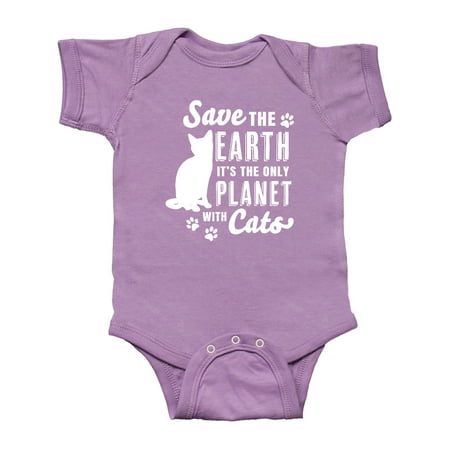 

Inktastic Save the Earth It s the Only Planet with Cats with Pawprints Gift Baby Boy or Baby Girl Bodysuit