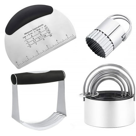 

Dough Blender Set Home Baking Cookie Biscuit Slice Dough Blender Pastry Scraper Stainless Steel
