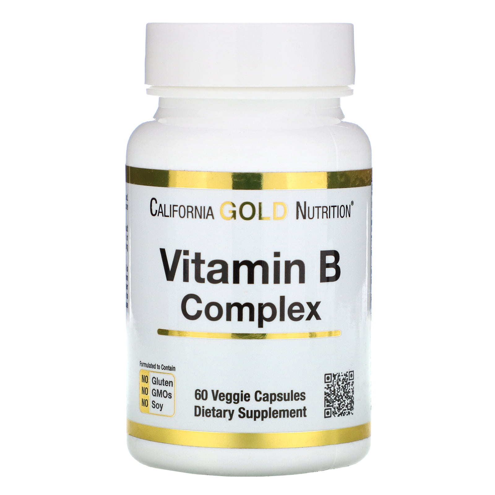 California Gold Nutrition Essential B Vitamin Complex, 60