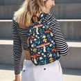 thumbnail image 2 of Wukai Colorful Mushrooms Paper Reusable Cosmetic bag,Travel Toiletry Organizer Capacity,Waterproof Puzzle Bags, 2 of 7