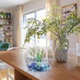 thumbnail image 6 of 0.66lb Portable Blue Flat Glass Marbles,QZS Durable Vase Filler Glass Pebbles Floral Beads for Table,Aquarium,DIY Craft Decoration, 6 of 7