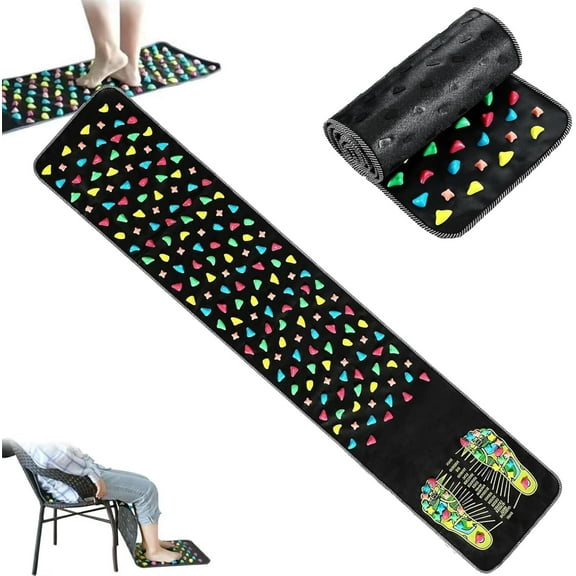 Shumeijian Feet Mat, Foot Massage Mat Reflexology Walk Stone Road, Foot Acupressure Mat, Non-Slip Acupressure Foot Pad, Or Long Sitting Workers, Multifunctional Waterproof Standing Mat