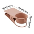 thumbnail image 3 of Nilnehc Clip-On Cup Holder,Portable Drink Holder with Clamp,Table Side Organizer for Desk Chair Beach Pool,7.8in(C), 3 of 5