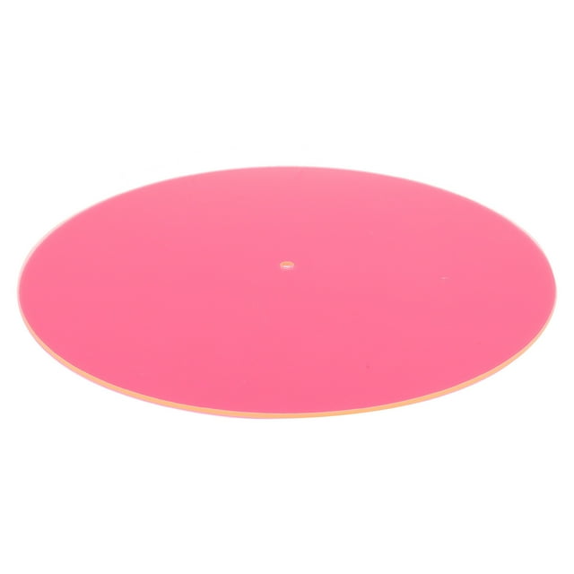 Acrylic Record Mat, Antistatic Slipmat for Players, Enhances Bass Quality, Sound Dampening Effects, Shiny Illuminating Design, Fits 12 Inch Record Turntables, Compatible with 33