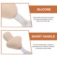 thumbnail image 3 of PTOOTP Toddler Utensil Beige Silicone 2-Pcs Dexterity Development, 3 of 7