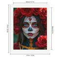 thumbnail image 2 of Paint by Numbers Kit for Adults, Face Paint Red Roses Artistry Paint by Numbers, Easy Paint by Numbers Kit for Adults Beginner, DIY Adult Paint by Number Kits on Canvas, 12x16in Home Decor, 2 of 7