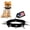 Black, variant on CoyoteCollar Spiked Dog Collar - Brown Small Adjustable and Studded for Protection Against Coyotes and Aggressive Dogs