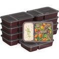 thumbnail image 2 of MHSIOAP-Bentgo Prep - 20-Piece 2-Compartment Reusable Meal Prep Containers with Lids, PFAS & BPA Free Materials, Durable, Microwave, Freezer, & Dishwasher Safe To Go Food Storage (Burgundy), 2 of 4