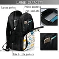 thumbnail image 4 of Balery Childish Dinosaur Mochila con carga USB para hombre y mujer - Mochila impermeable y antirrobo para laptop con puerto USB para viajes, trabajo, 4 of 7
