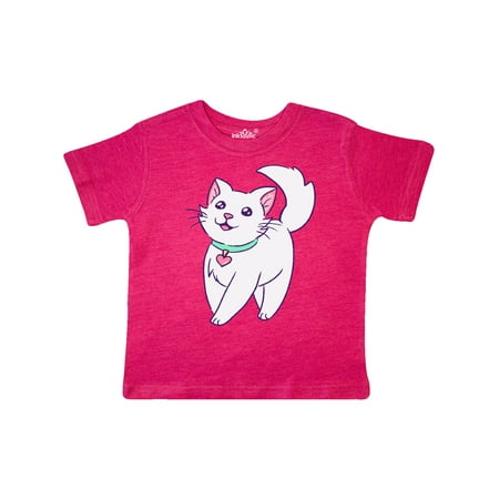 

Inktastic Cute White Kitty Cat Gift Toddler Boy or Toddler Girl T-Shirt