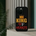 thumbnail image 4 of DistinctInk MagSafe Tough Case for Apple iPhone 15 Pro Max (6.7" Screen) - King Of Hearts - Shockproof Protection, 4 of 6