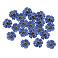 thumbnail image 4 of 20 piezas Mini cabezas de flores falsas artificiales a granel flor de tela azul real Sunnimix cabeza de flor de tela artificial, 4 of 8