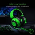 thumbnail image 4 of Razer Kraken Tournament Edition: THX Spatial Audio - Full Audio Control - Cooling Gel-Infused Ear Cushions - Gaming Headset Works with PC, PS4, Xbox One, Switch, Mobile Devices - Green, 4 of 8