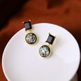 thumbnail image 4 of Moda para mujer para hombre de cristal de de imitación de oro pendientes colgantes joyería del perno prisionero del oído Zulema Pendientes de cristal, 4 of 8