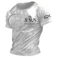 thumbnail image 2 of Mens T-shirts Short Sleeve Easter Graphic Crewneck Tees with Classic Design Everyday Summer Casual T Shirt for Men White XXL, 2 of 4