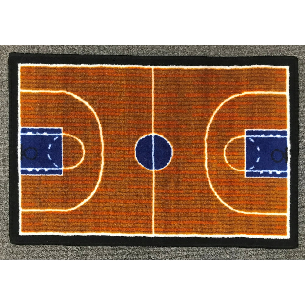 Fun Rugs Children's Fun Time Collection, Basketball Court