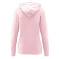 thumbnail image 3 of ClothingAve. Women's Lightweight Comfy Zip-Up Hoodie | Active, Casual, Running Cotton Blend Long Sleeve Jacket Female Hoodie, 3 of 7
