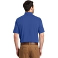 thumbnail image 2 of Port Authority Men's SuperPro Knit Polo, True Blue, Small, 2 of 4