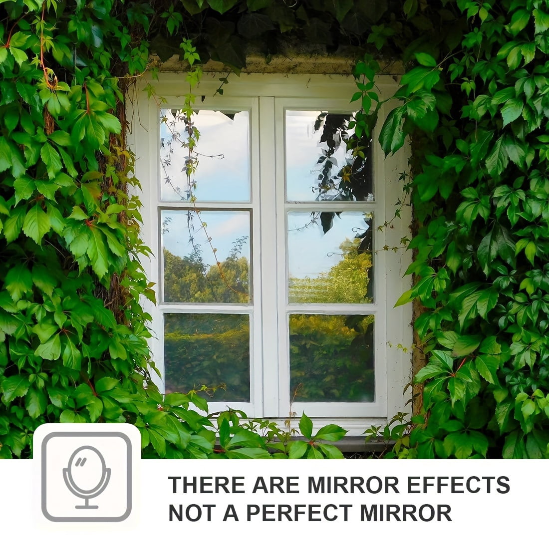 Fancy-Fix Privacy Film 78.8 in x 35.4 in Solid Color Privacy Static Cling Reflective Window Film