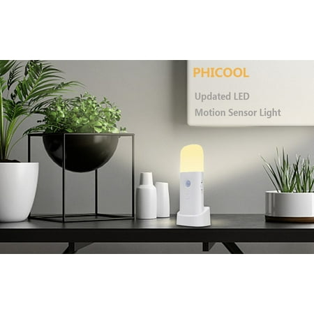 

Goodhd Motion Sensor Night Light Indoor Dimmable LED Night Light build in 2000mAh