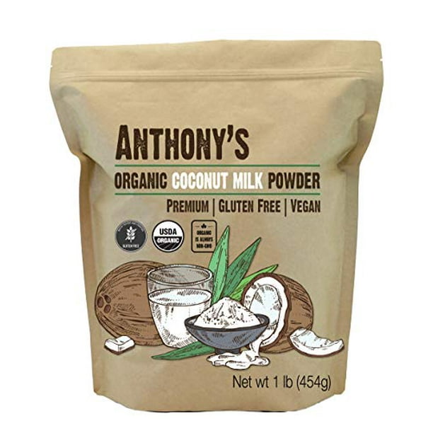 Anthony's Organic Coconut Milk Powder, 1 lb, Gluten Free, Vegan & Dairy