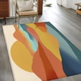 thumbnail image 3 of Abstract Mountain Kitchen Runner Rug 2.7x5 Washable Runners for Hallway Non Slip Boho Modern Minimalist Landscape Large Area Rug Indoor Floor Carpet for Bathroom Laundry Entryway Bedroom Living Room, 3 of 9