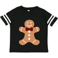 thumbnail image 3 of Inktastic Cute Gingerbread Man with Red Plaid Bowtie Boys or Girls Toddler T-Shirt, 3 of 5