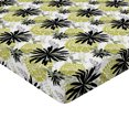 thumbnail image 2 of Ambesonne Modern Fitted Sheet, Flourishing Flowers Art, Twin XL Size, Grey Black Pale Green, 2 of 3