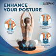 thumbnail image 6 of Sleepavo Seat Donut Pillow for Tailbone Pain Relief Cushion - Hemorrhoid pillow - Butt Cushions Pillow for Pressure Relief, Chair, Coccyx, Sciatica, Postpartum Pregnancy Sitting Pillow Donut Cushion, 6 of 7