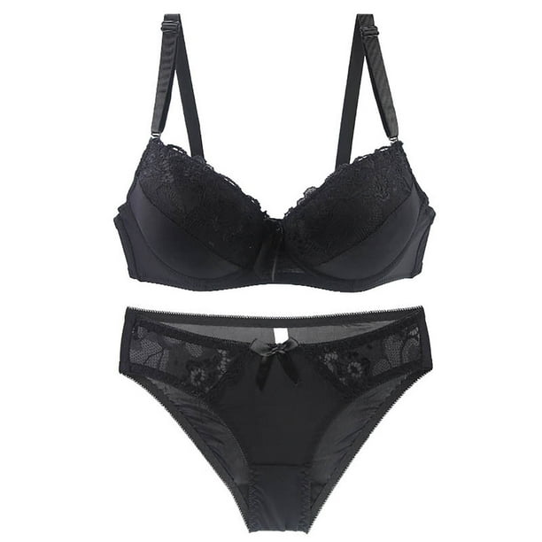 MELDVDIB Lace Bra Set Sexy Bra and Panty Set Underwire Push Up Bra