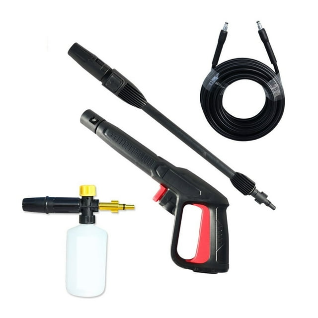 Kit de Tuyau de Pistolet à Mousse Haute Pression Pistolet de Lavage à Pression Canon à Mousse Lance à Mousse de Neige Tuyau Buse pour Karcher, Robuste
