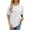 White, variant on Elabch Womens Oversized T Shirts Short Sleeve Crewneck Summer Tops Casual Loose Basic Tee Shirts Trendy Clothes Coffee S