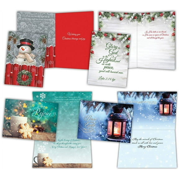 Crown Point Graphics 253838 Boxed - Card Shared Blessings-Christmas-Glory to God & Large Assorted - Box of 2