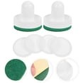 thumbnail image 1 of SEWACC 1 Set Air Hockey Table Game Replacement Paddles Felt Pads Essential Accessories For Ice Hockey Games, 1 of 8