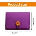 thumbnail image 2 of shiyou-Small Felt Essential Oil Travel Storage Bag, Essential Oil Carrying Bag, Portable Essential Oil Storage Bag for Essential, Perfume, Lipstick (Purple), 2 of 4